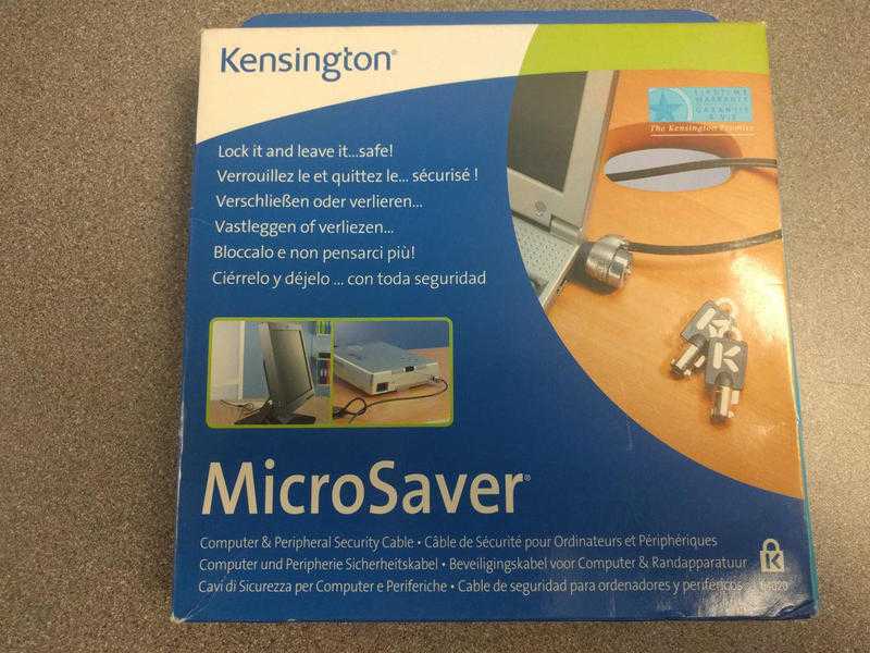 Kensington Microsaver Security Cable Model 64020D - New (unused) - AllinsiteUK