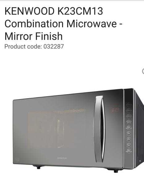 Kenwood combination microwave