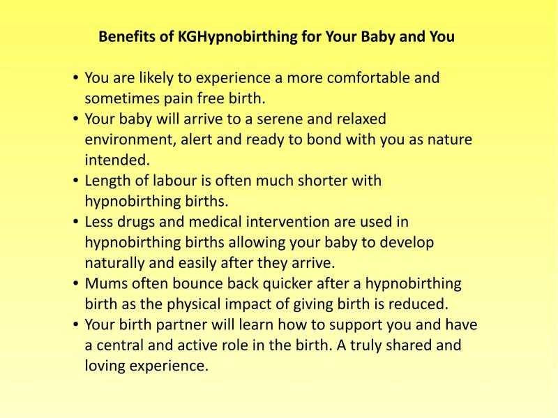 KG Hypnobirthing (Birth preparation) Classes