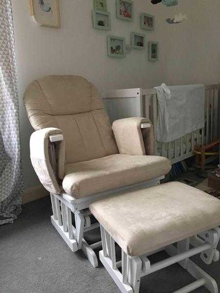 Kiddicare Recline glider Chair and Stool