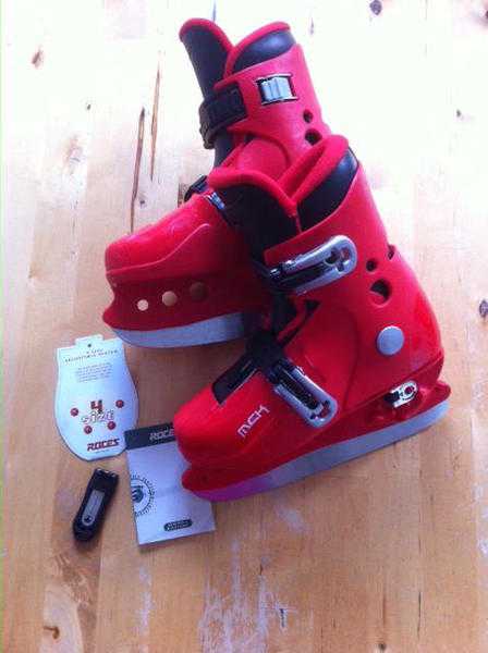 Kids Red Roces MCK II Ice Skates Adjustable Size UK 8-11 EU 26-29