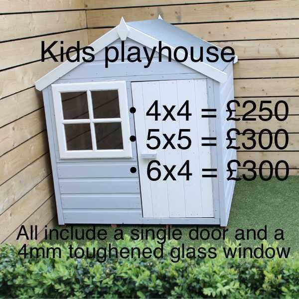 Kids timber playhoue