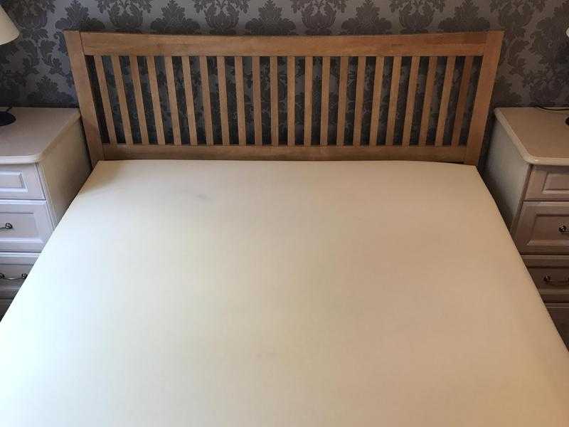 King Size Bed Frame, Mattress amp Mattress Topper