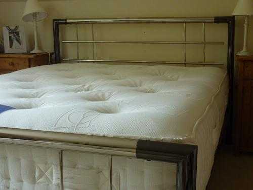 King size bed frame with mattress