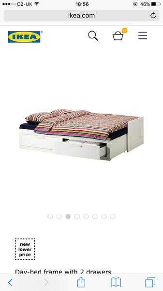 King size bed with 2 drawers storage mattress included