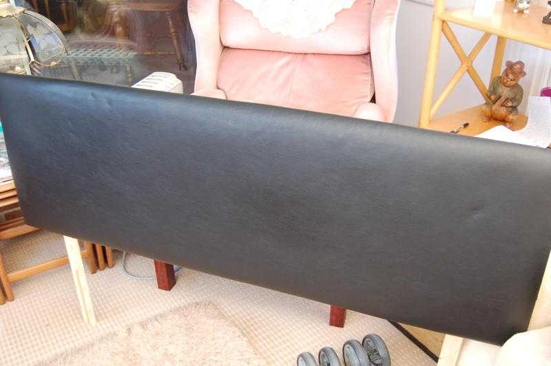 king size black headboard used as photo nice condition  collection only from po176jw