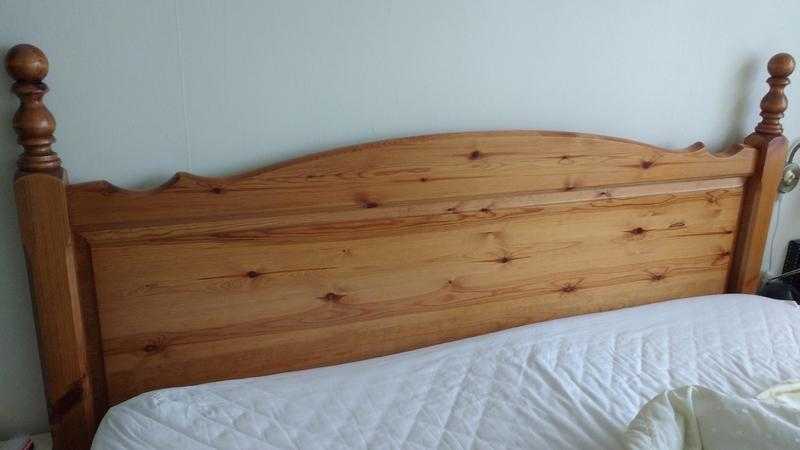 King-size pine headboard