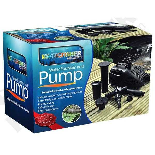 Kingfisher Submersible Fish Pond Water Pump and Fountain (6000 lhr) - Brand New