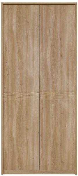 Kingstown Ocean Oak Wardrobe - 2 Door with Light Cornice Tall