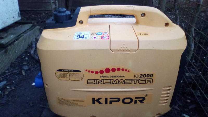 Kipor IG2000 Sinemaster 2kw petrol briefcasesuitcase Generator