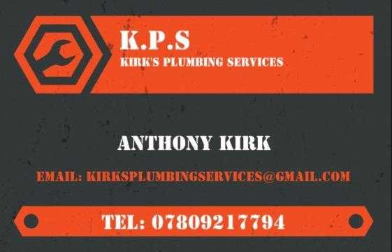 Kirks Plumbing Services. Reputable, reliable plumber and bathroom fitter. Available 7days a week.