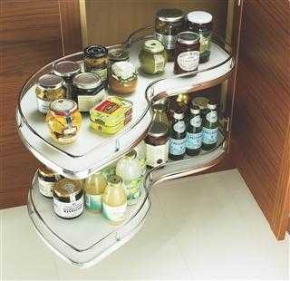 Kitchen corner shelving