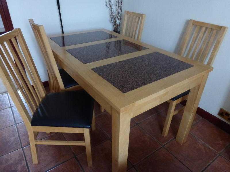 Kitchendining table and 4 chairs