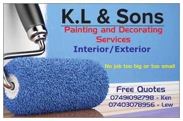 K.L amp Sons Painting and Decorating Services