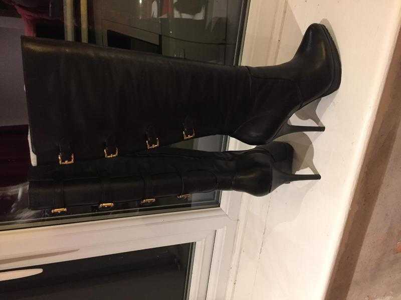 Knee High leather boots by June