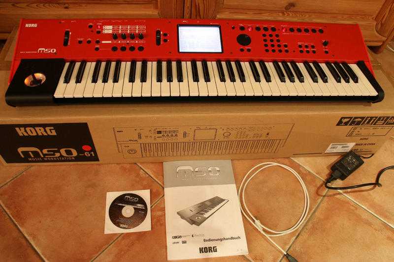 KORG M50 61 Red Synthesizer Workstation