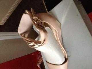 Kurt Geiger Nude Leather Platforms