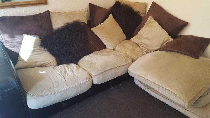 L shape sofa with foot stall