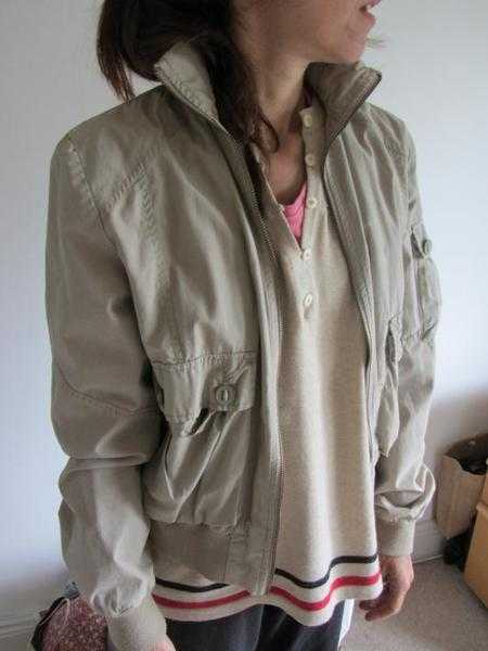 ladies beige boxfresh jacket