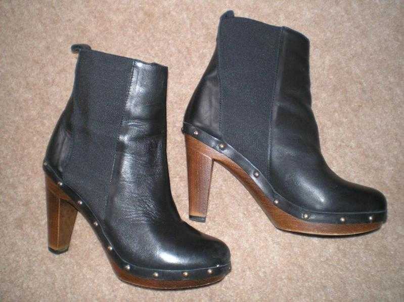 Ladies black ankle boots from Next.