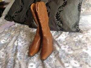 LADIES COWBOY BOOTS REAL LEATHER SIZE 6.5