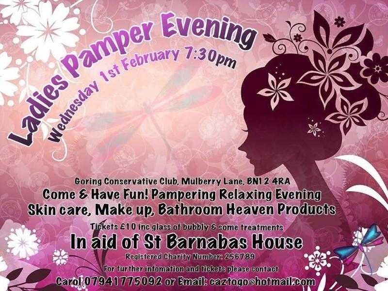 Ladies fundraising pamper evening