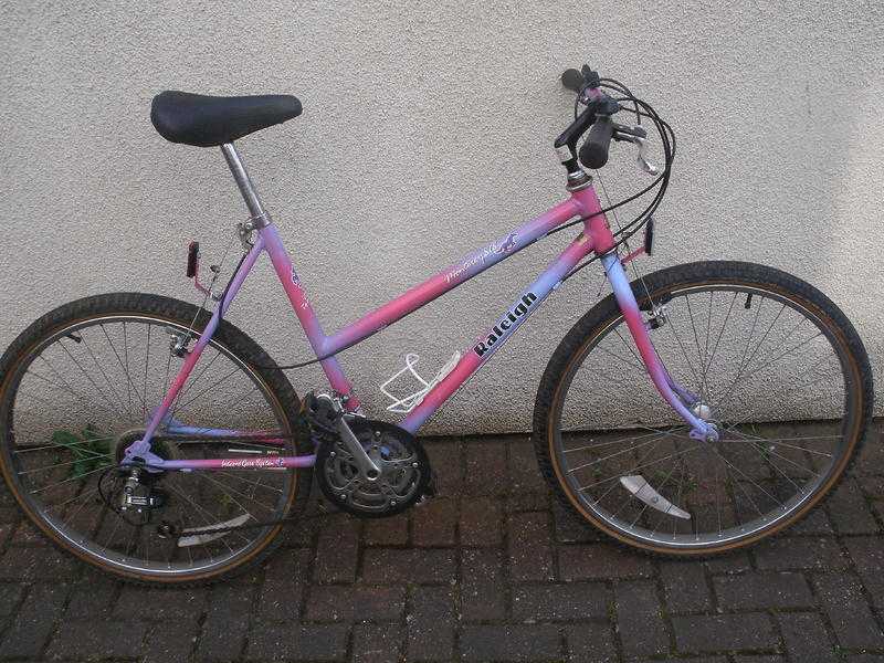 Ladies PinkBlue Raleigh Monterrey Mountain Bike(Almost New)