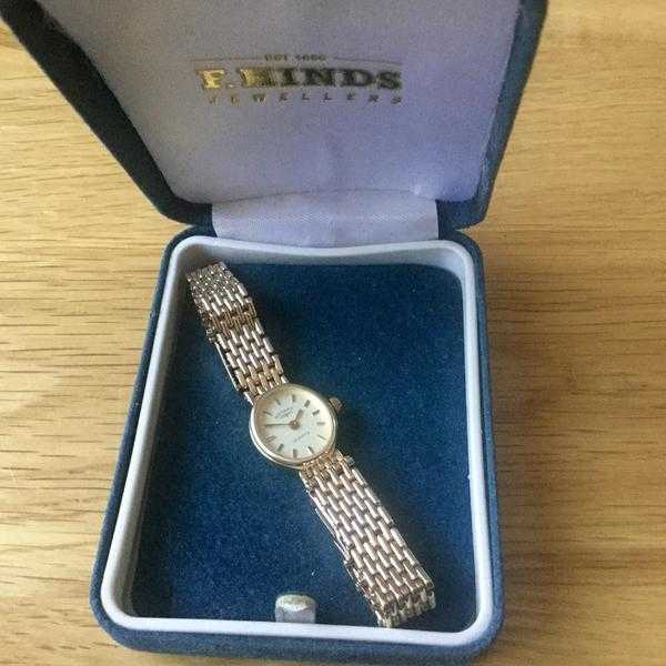 LADIES ROTARY SOLID 9ct GOLD WATCH WITH SOLID 9ct BRACELET in Telford