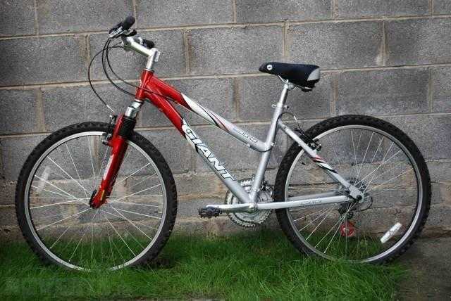 Ladies SilverRed Giant Rock SE Mountain Bike