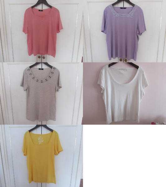 LADIES TOPS BUNDLEJOBLOT SIZE 18 EXCELLENT CONDITION BM, MampS, MODA