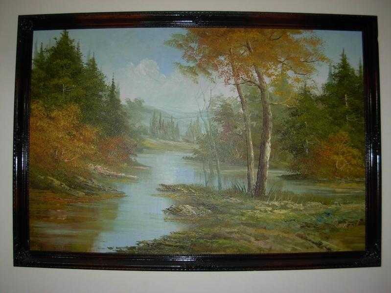 Landscape Painting by R Hansen.