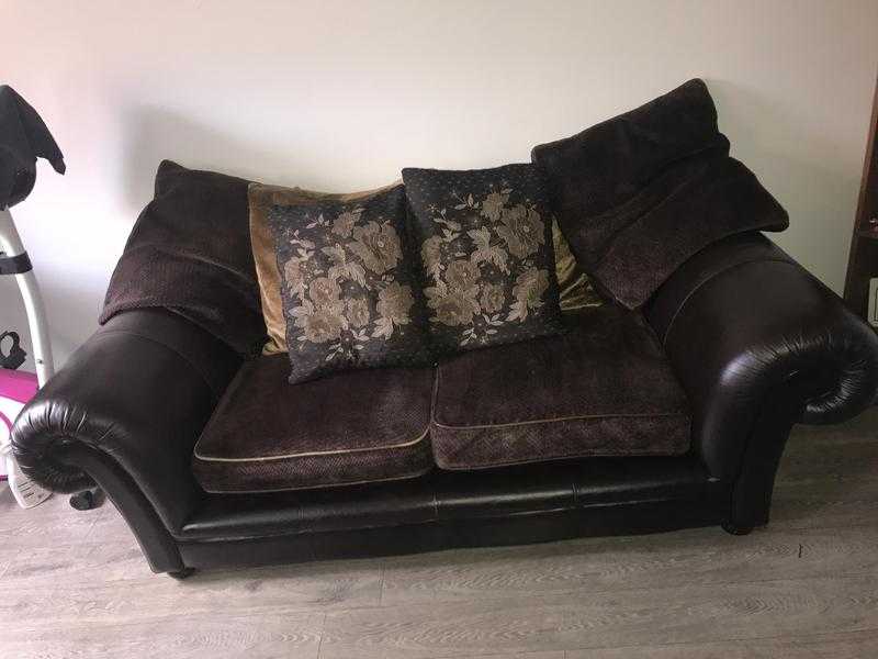 Large 2 seater sofa and large armchair