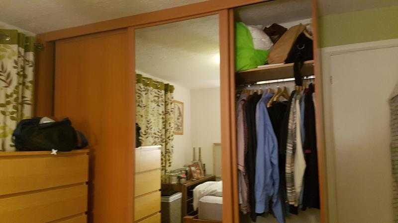 large 3 door sliding wardrobe