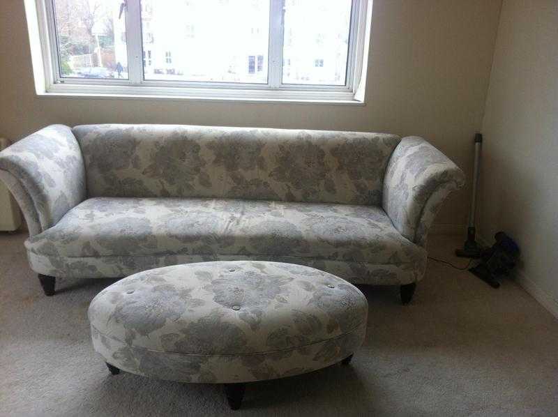 Large 4 Seater Sofa with Footstool -  100 ONO