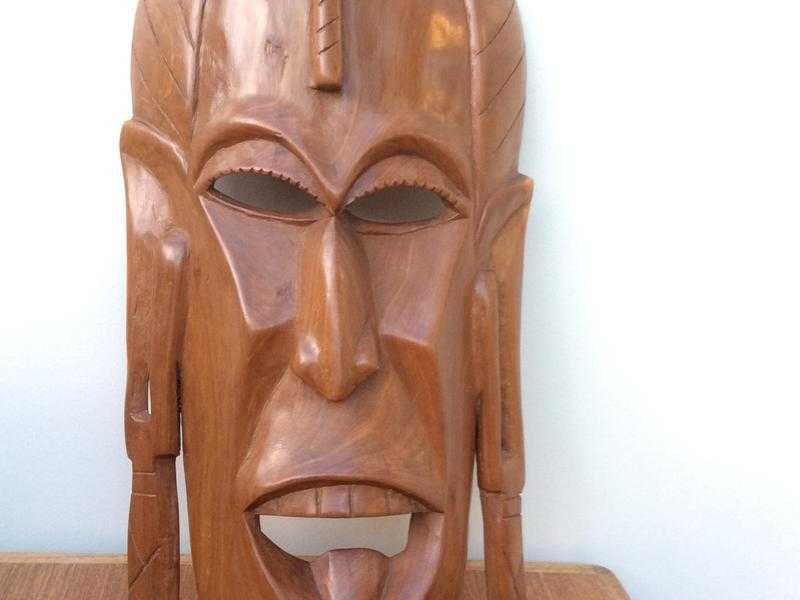 Large African wooden mask.