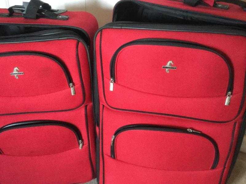 Large and medium suit cases