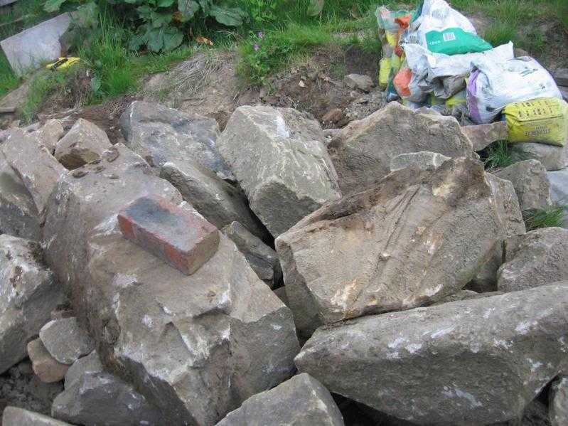 Large boulders