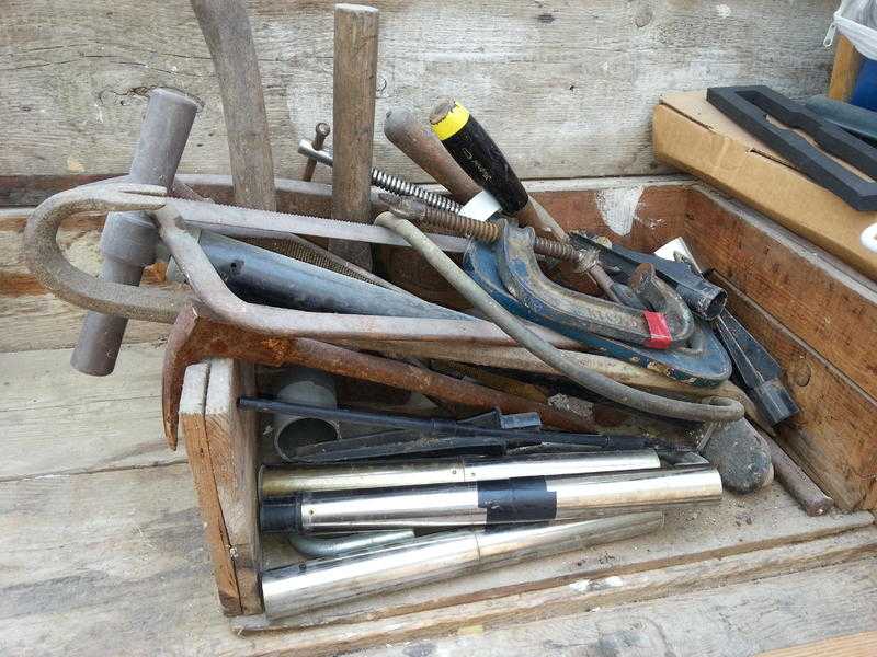 Large Box of Old Tools