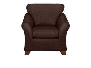 LARGE BROWN LEATHER CHAIR