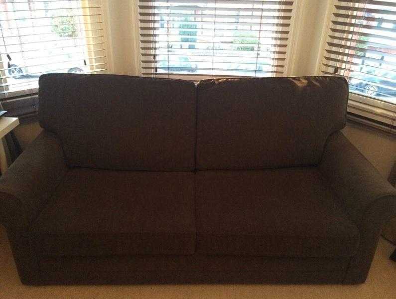 Large Brown Sofa-Bed