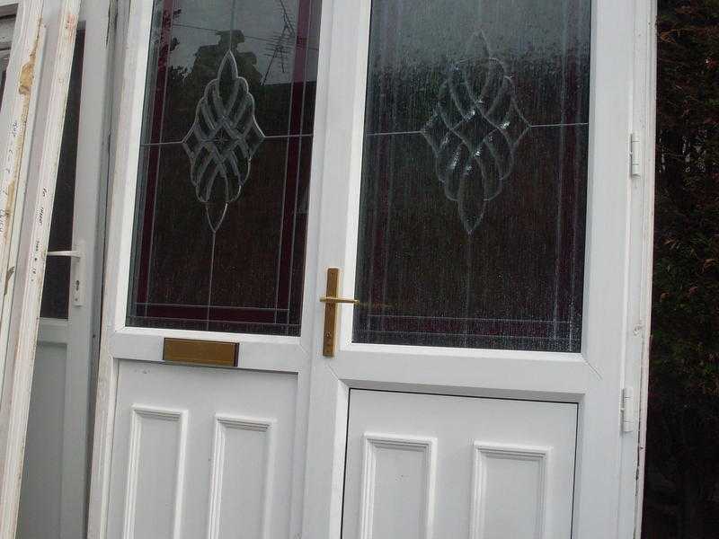large bundle of upvc doors includes 2 wheelchair access and 1 composit nearly new