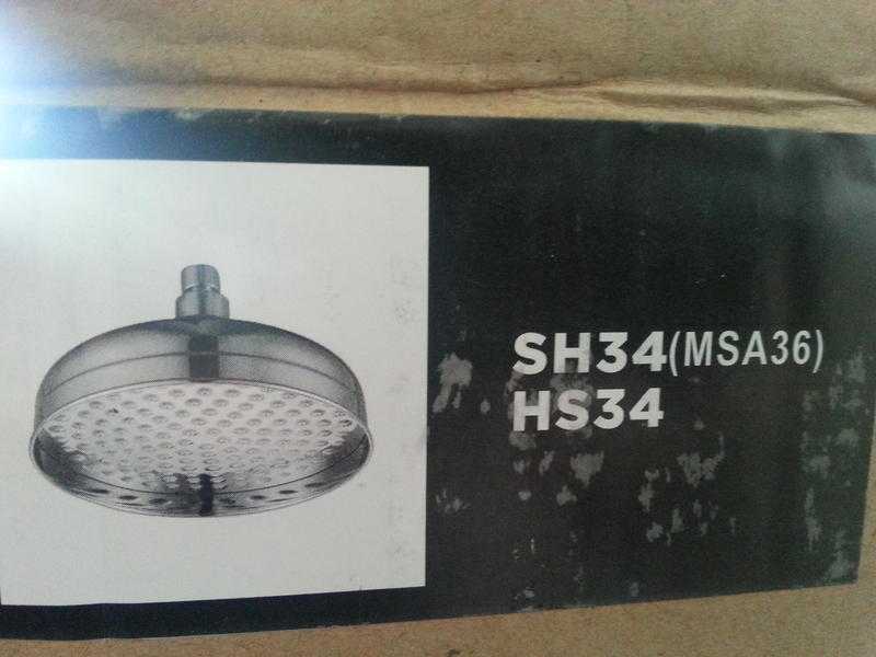 Large chrome rain shower head BNIB