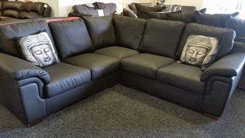 Large corner sofa leather  other colours available  new