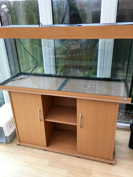 Large fish tank and matching stand.