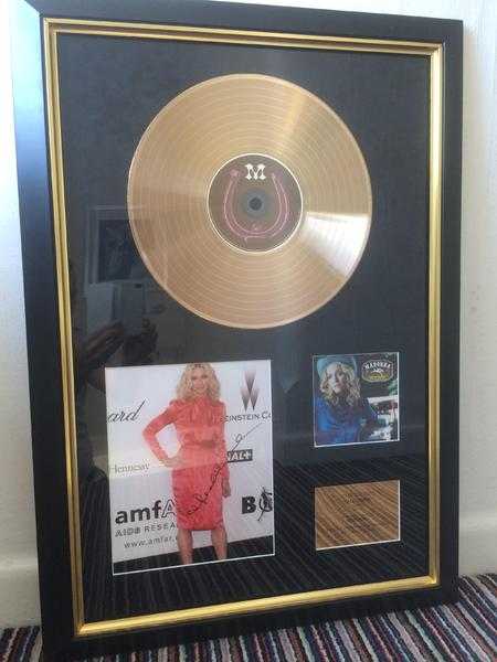 Large Framed Madonna Gold Disc
