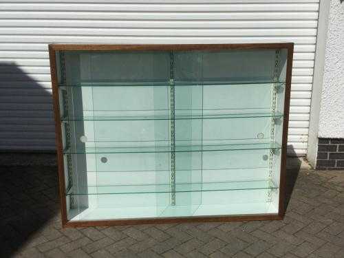 Large Glass front display cabinet  models, trophies, etc