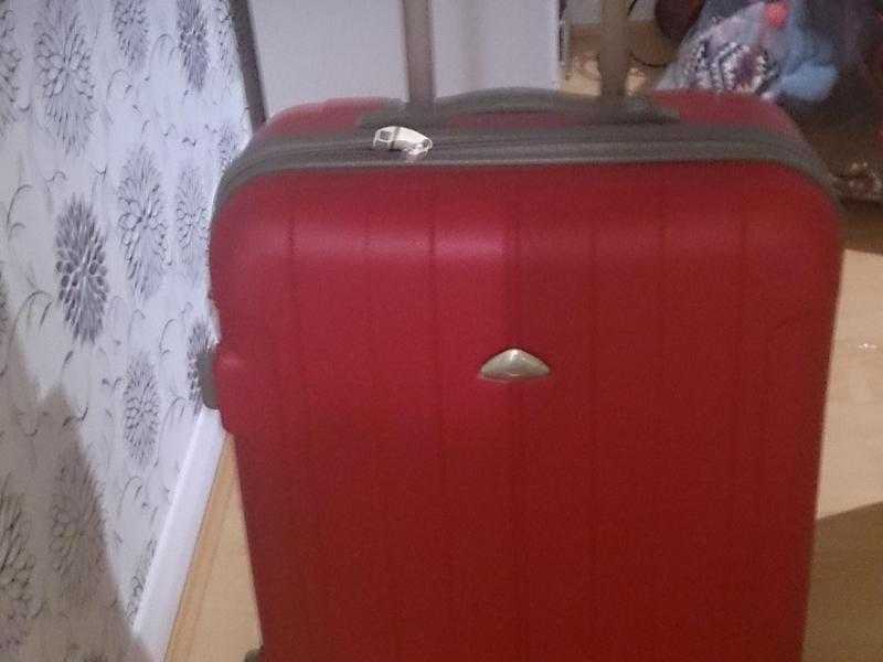 Large hard shell suitcase