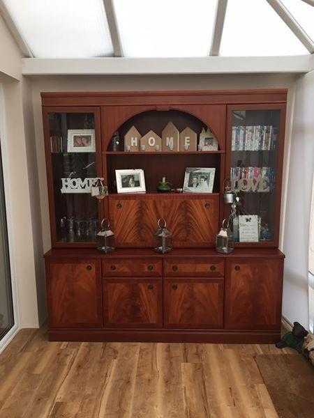 Large Heavy Dark Wood Dresser