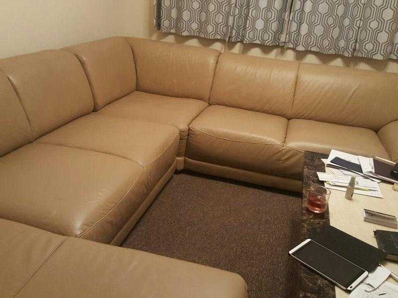 Large leather suite for sale