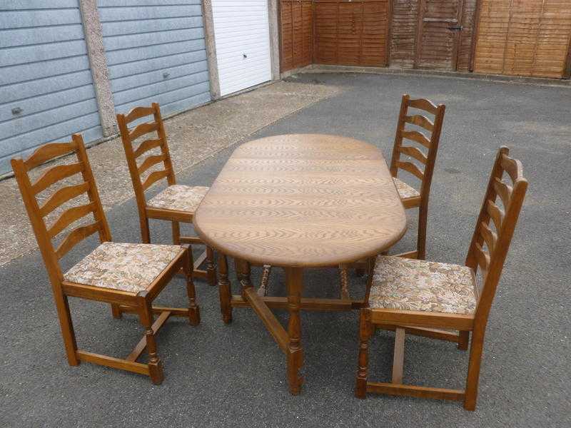 Large Oval Dining Table amp Chairs